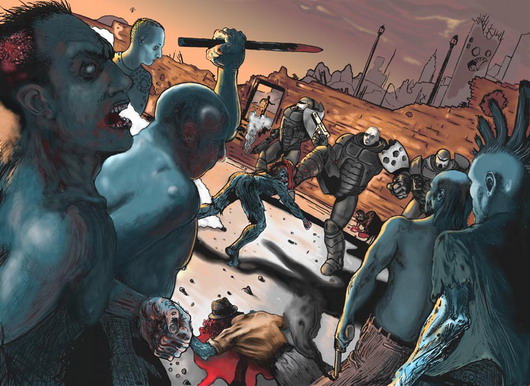 Des zombies et les Chromes : colorisation en cours