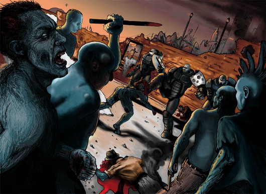 
Des zombies et les Chromes : illustration finale