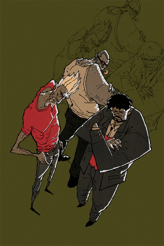 Grade, Bronson et Enzo par Julien Lambert