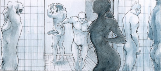 Les Chromes nues sous la douche 